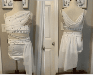 White lyrical costume