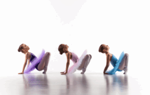 Ballet dancers on stage recital