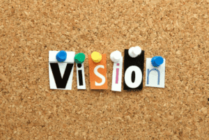 Photo of the word Vision