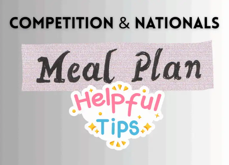 Photo Competition & Nationals Meal Plan Helpful Tips