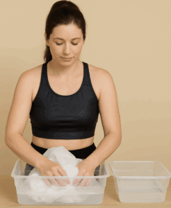 Lady washing costume